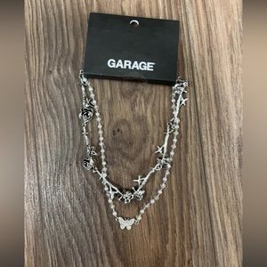 Rose and Butterfly Necklaces